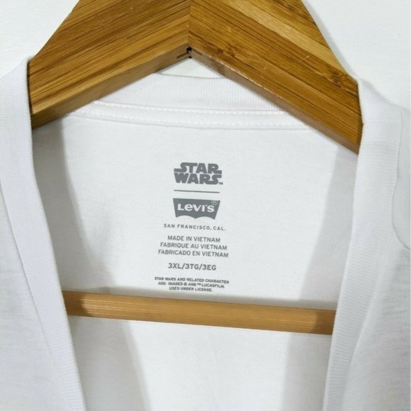LEVI'S x STAR WARS Chewbacca White Short Sleeve T Shirt NEW 3X - Picture 5 of 6